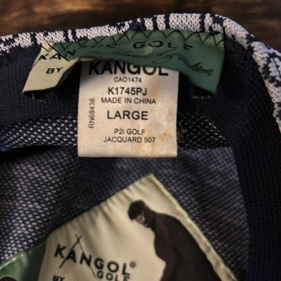 KANGOL Samuel L. Jackson P2i Golf Diamond Tex 507 Hat In Club Jacquard Marine - Picture 6 of 7